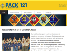 Tablet Screenshot of cubpack121.org